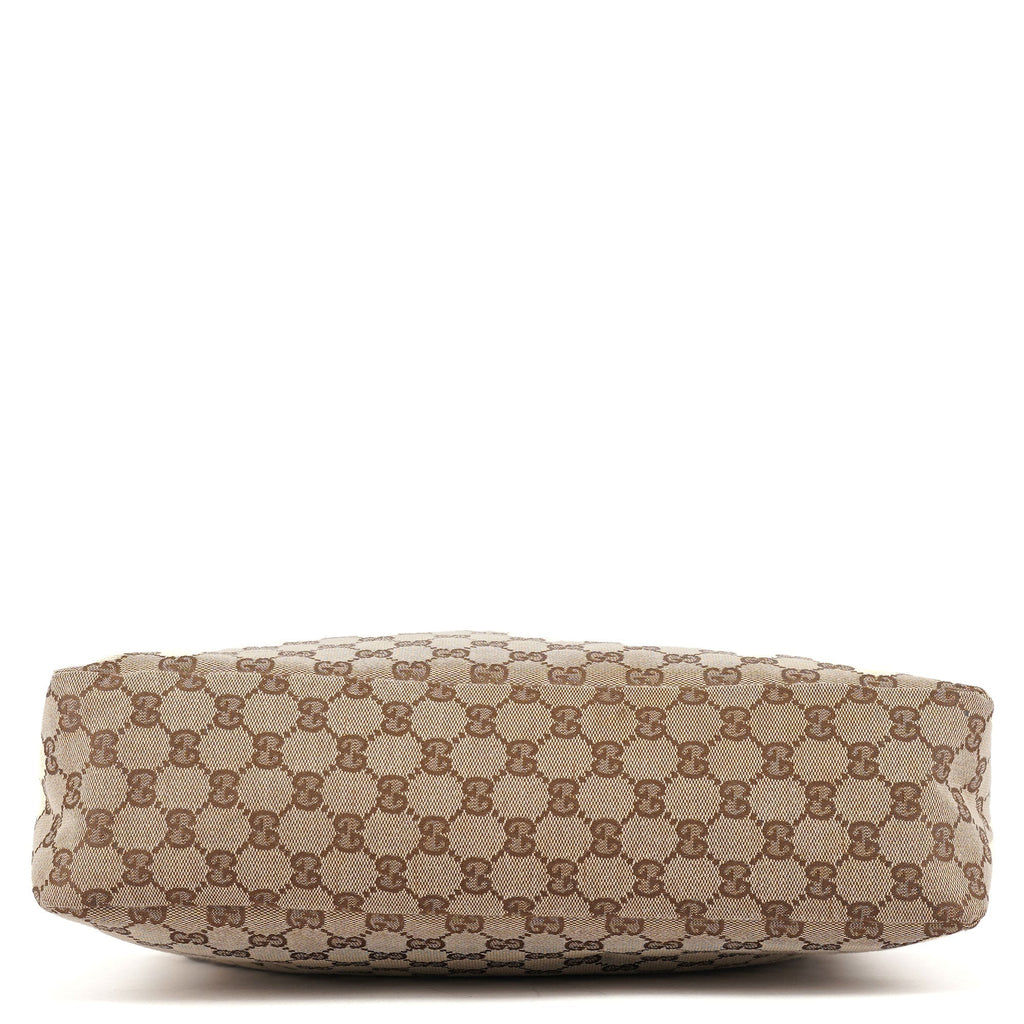 115867 Beige GG Horsebit Shoulder Bag