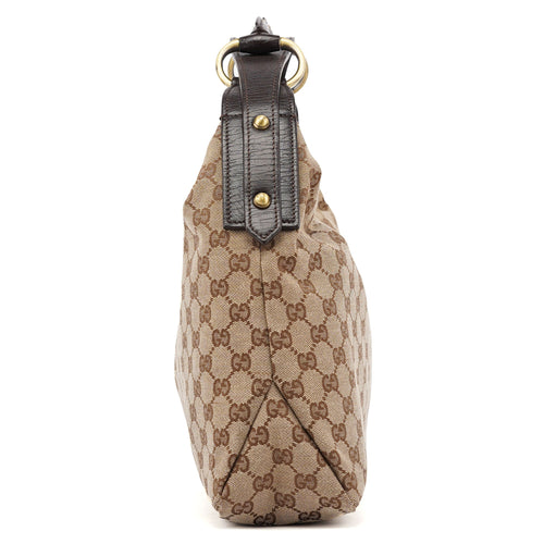 115867 Beige GG Horsebit Shoulder Bag