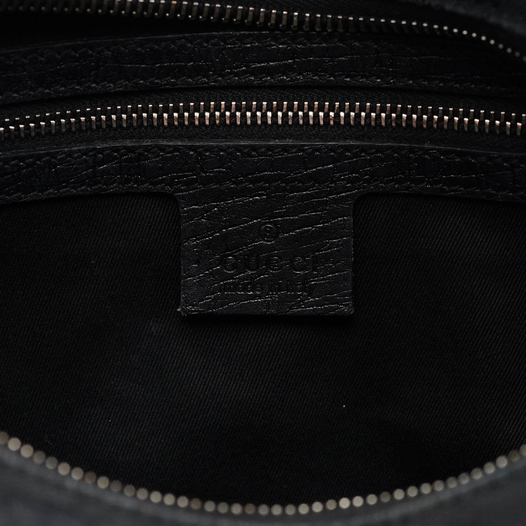 115867 Black GG Horsebit Shoulder Bag