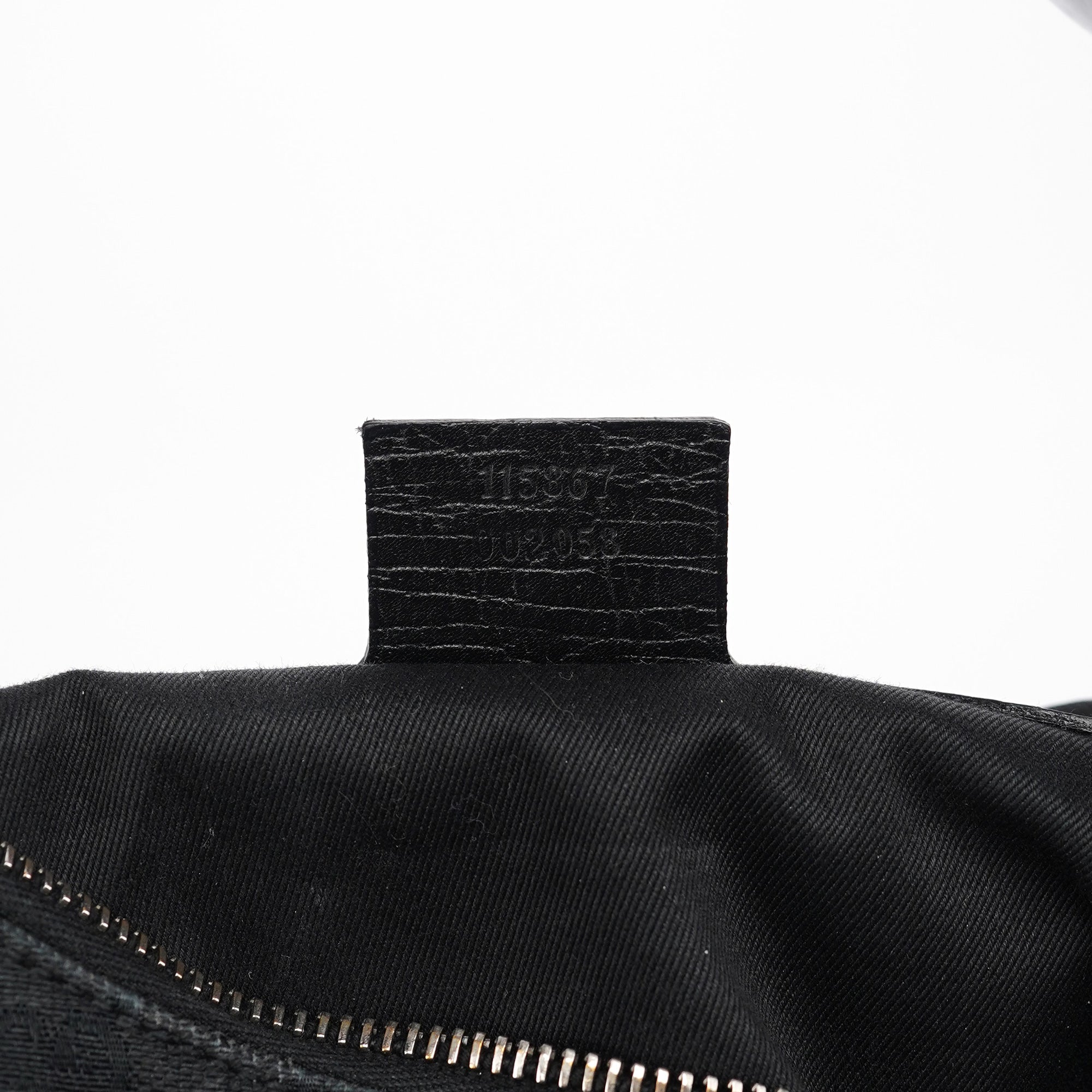 115867 Black GG Horsebit Shoulder Bag