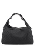 115867 Black GG Horsebit Shoulder Bag