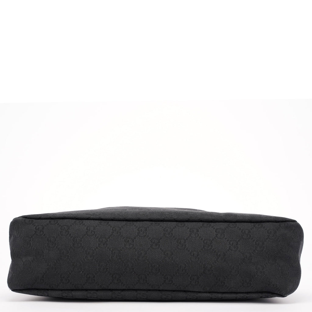 115867 Black GG Horsebit Shoulder Bag