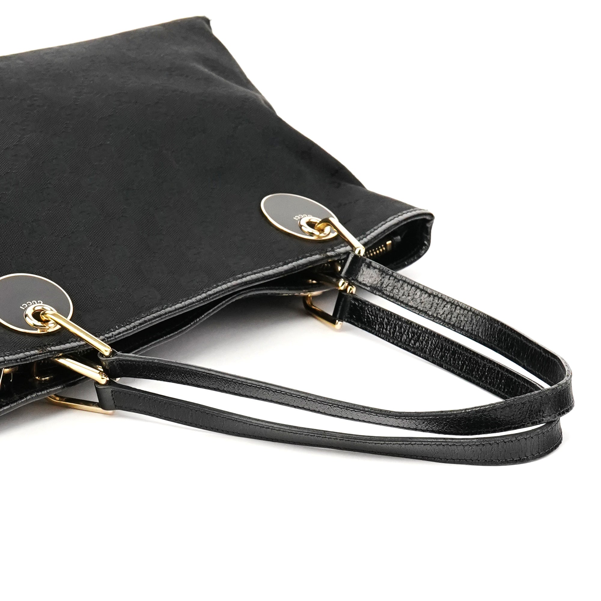 120837 Black GG Canvas Tote Bag