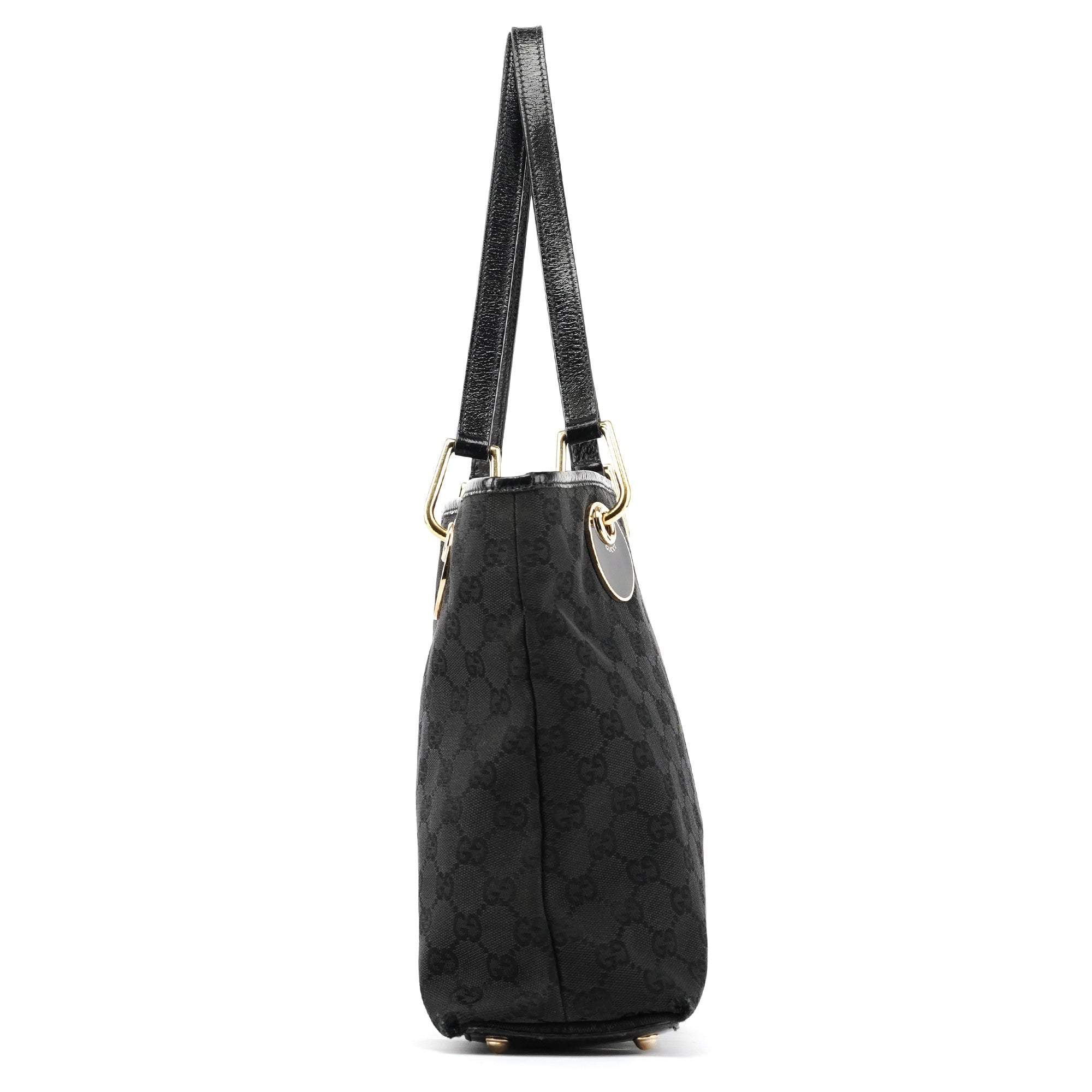 120837 Black GG Canvas Tote Bag
