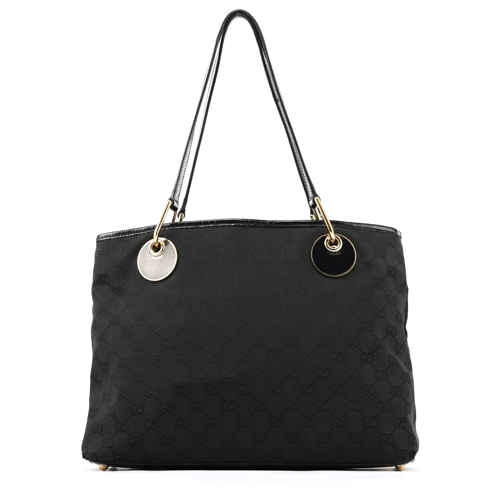 120837 Black GG Canvas Tote Bag