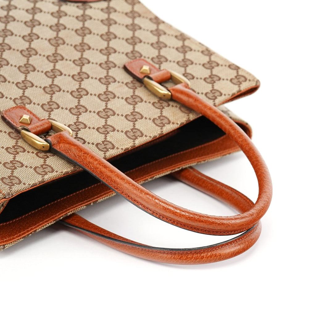 120895 Beige Brown GG Tote Bag