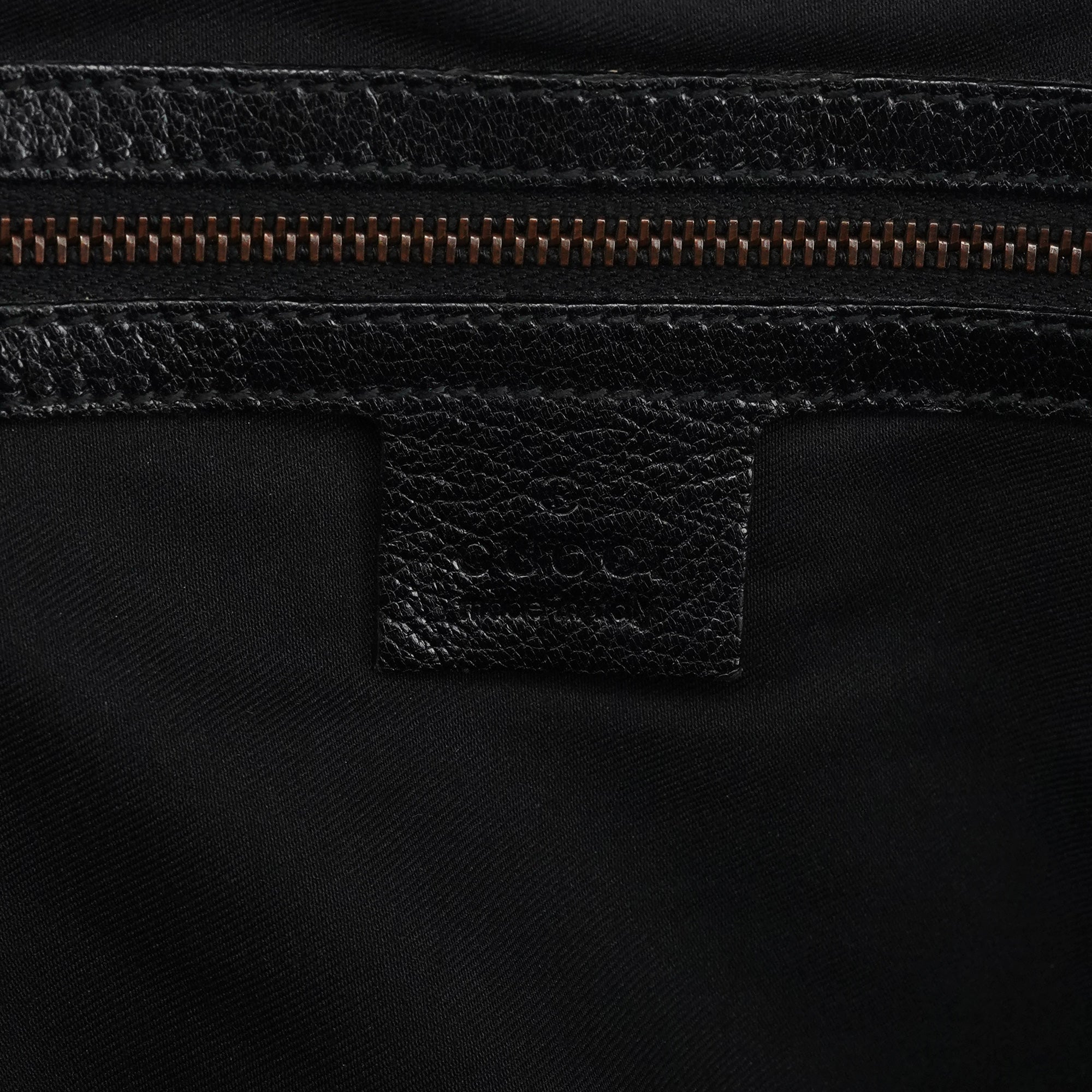 124 293 Black Leather Bamboo Handle Shoulder Bag