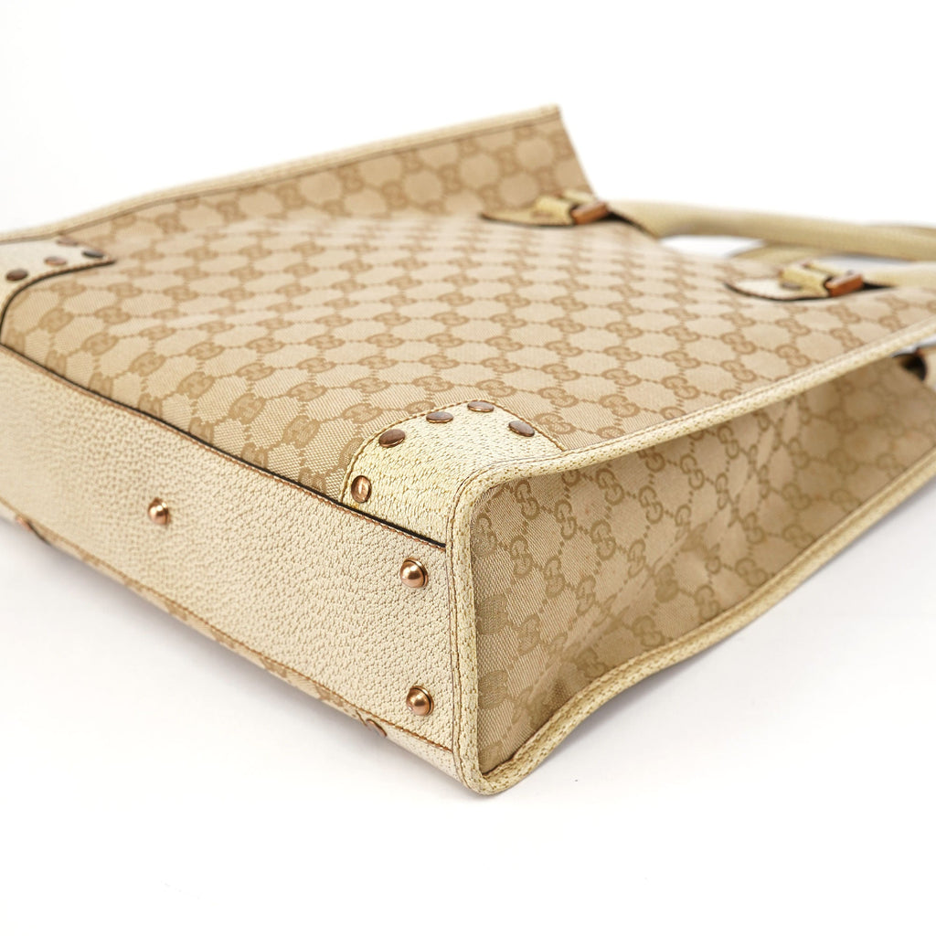 124261 Beige GG Tote Bag