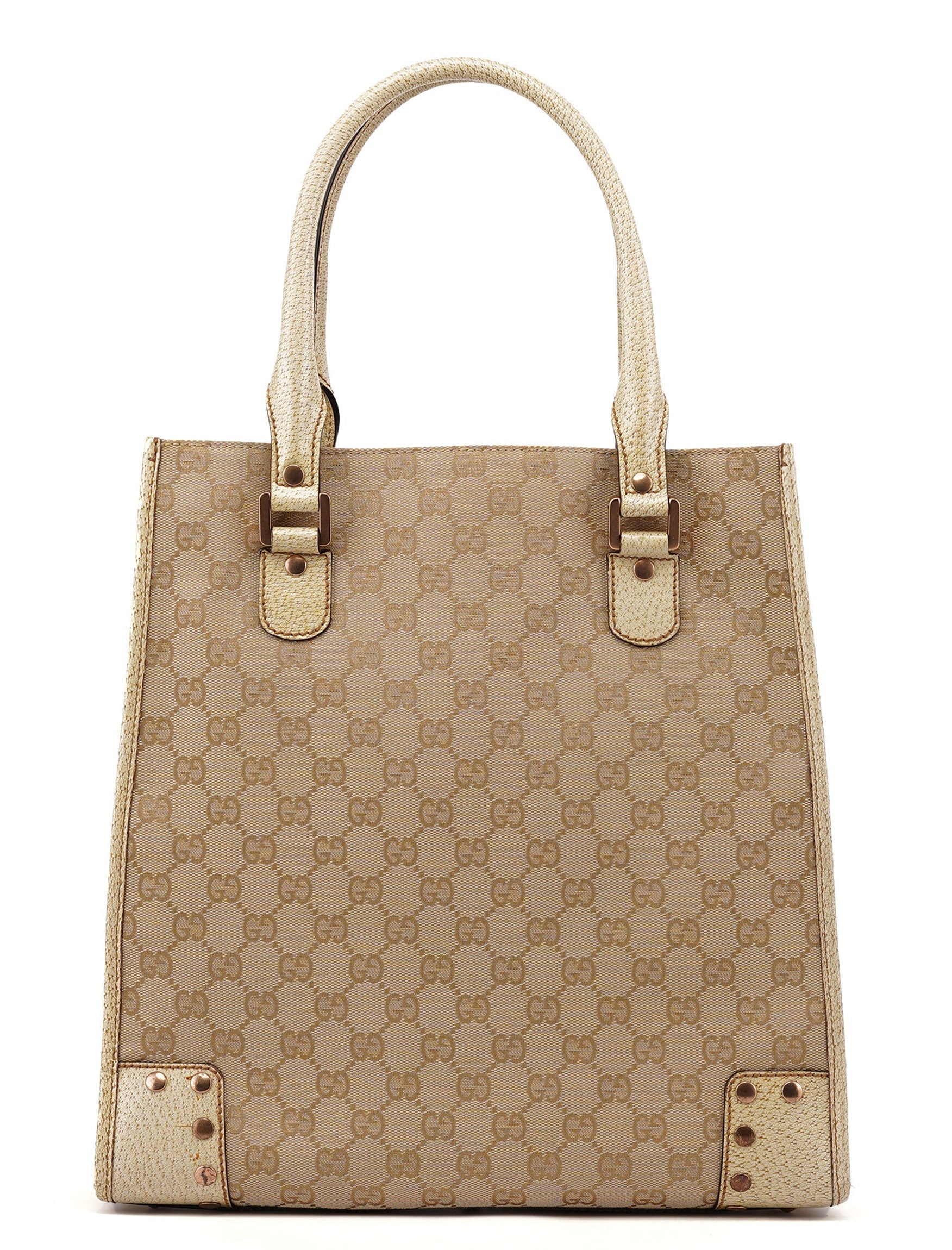 124261 Beige GG Tote Bag
