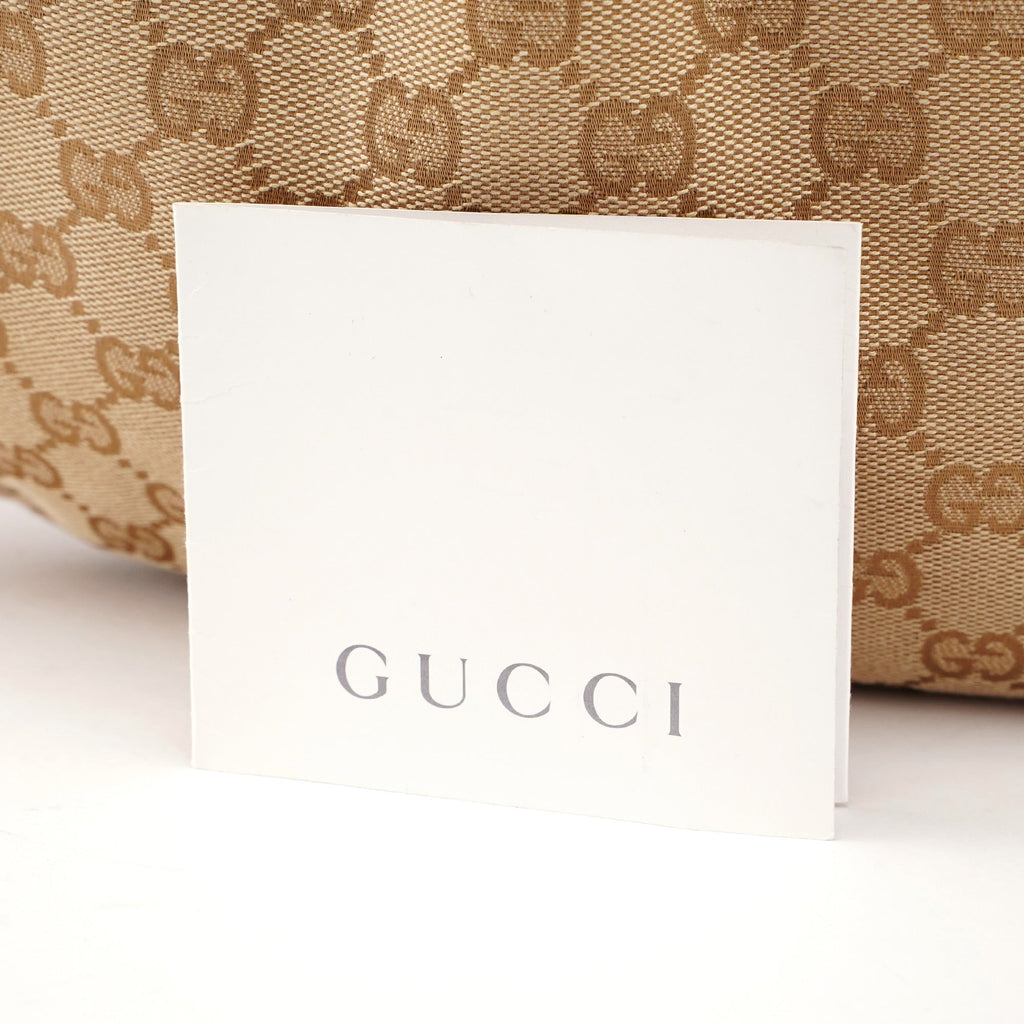 124293 Beige GG Bamboo Dual Handle Bag