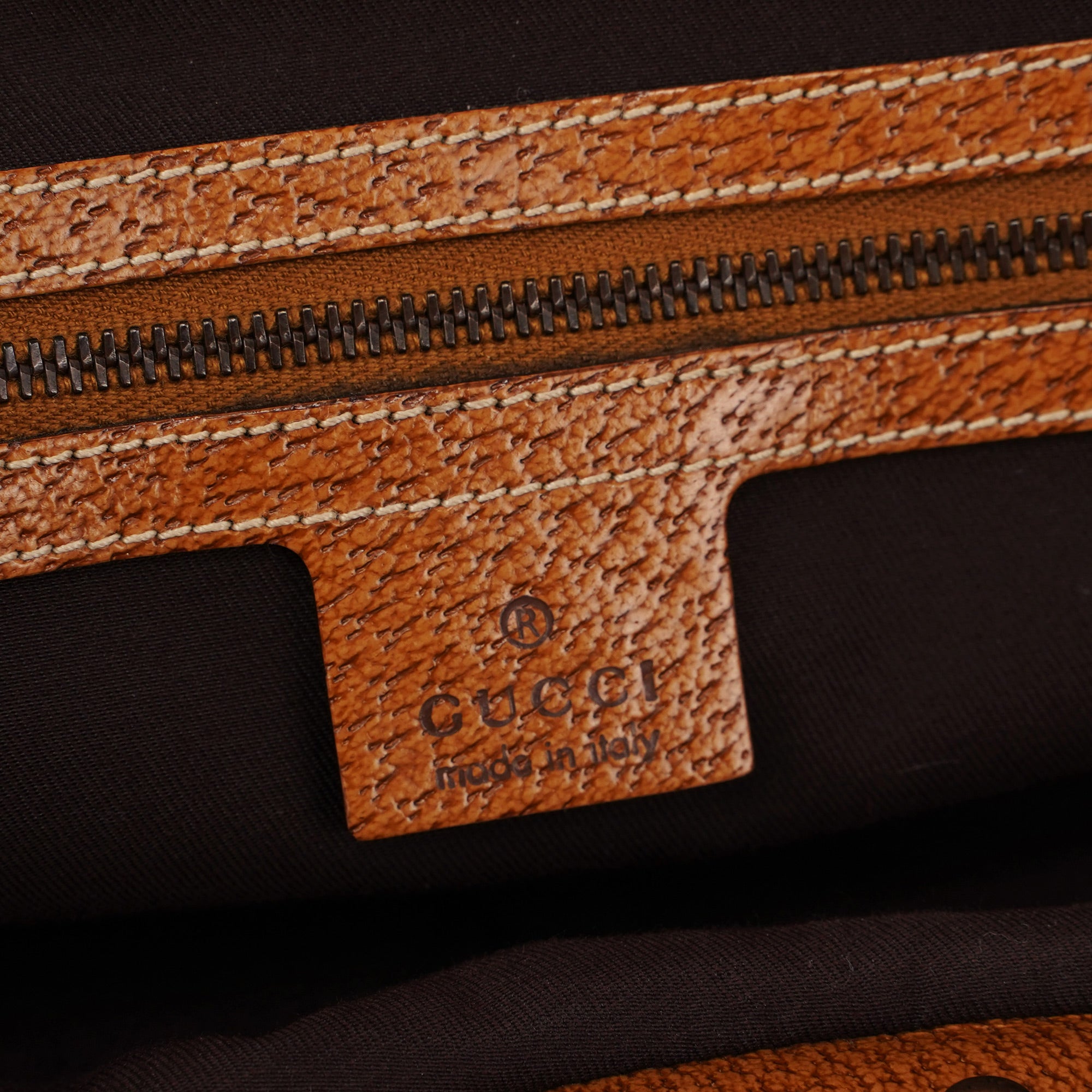 124293 Beige GG Bamboo Dual Handle Bag