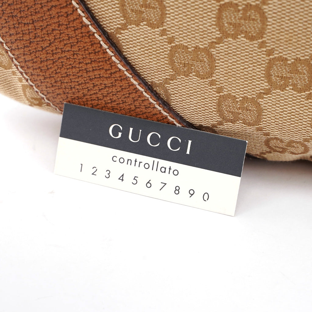 124357 Beige GG Hobo Shoulder Bag