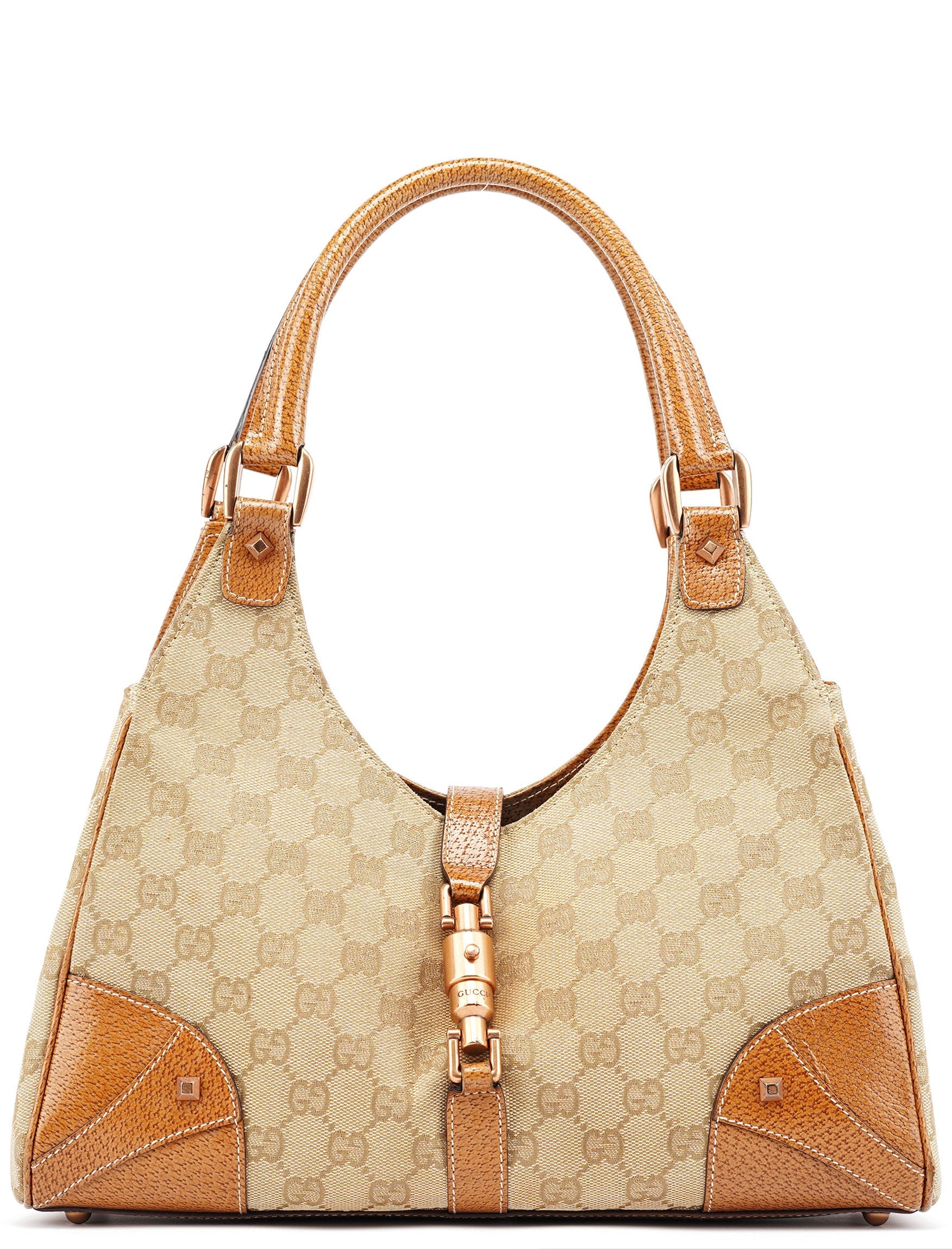 124407 Beige GG Jackie Shoulder Bag