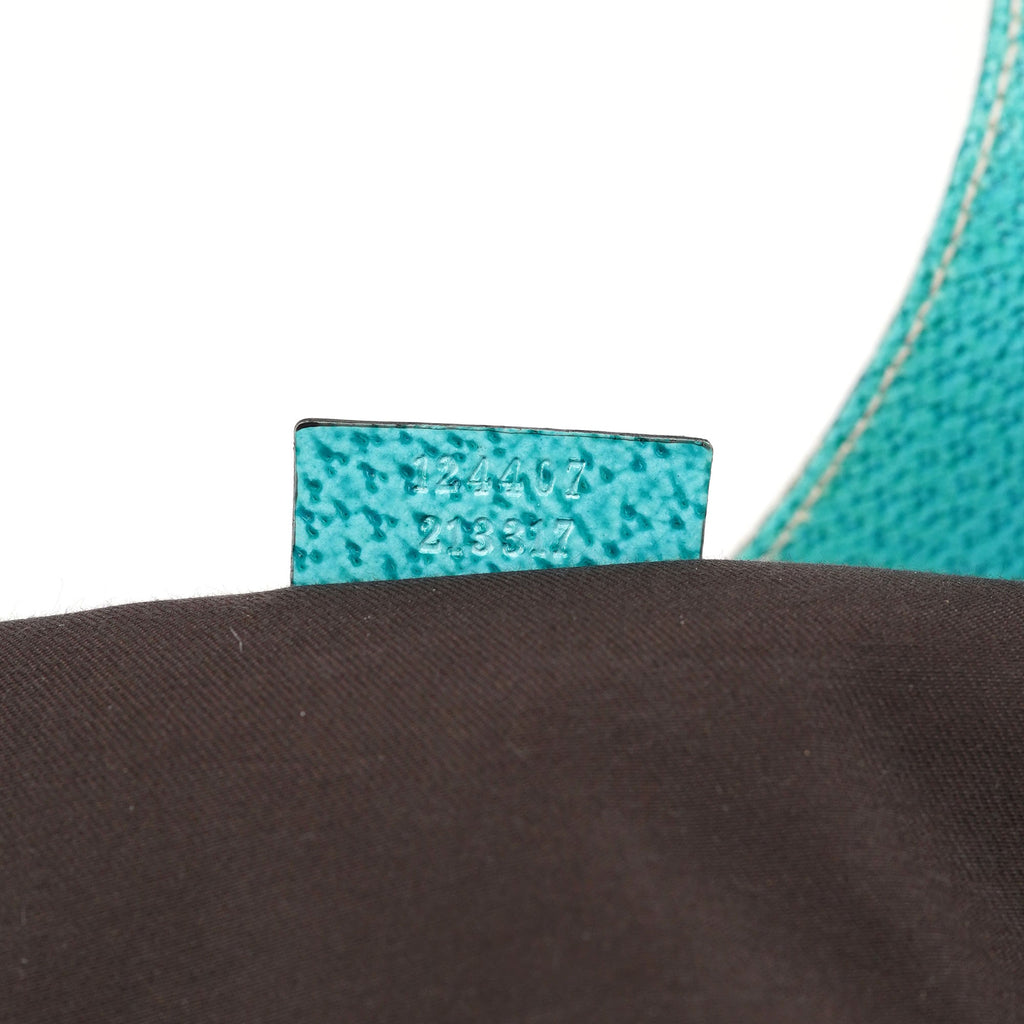 124407 Beige Turquoise GG Jackie Shoulder Bag