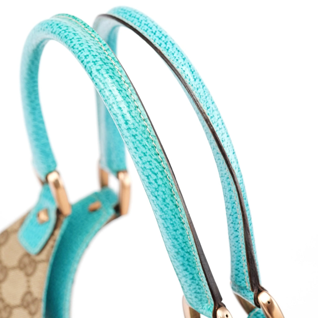 124407 Beige Turquoise GG Jackie Shoulder Bag