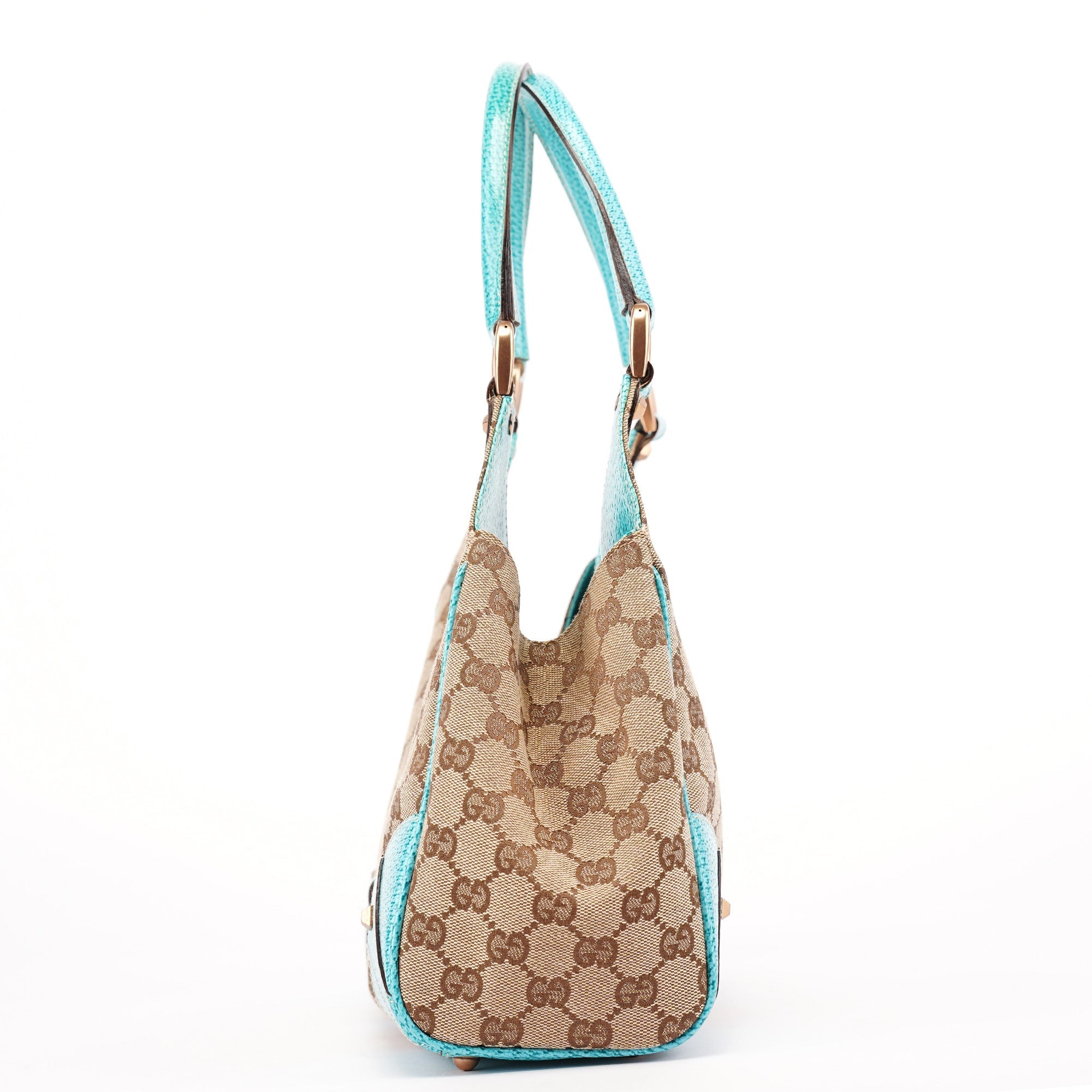 124407 Beige Turquoise GG Jackie Shoulder Bag