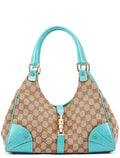 124407 Beige Turquoise GG Jackie Shoulder Bag