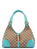124407 Beige Turquoise GG Jackie Shoulder Bag