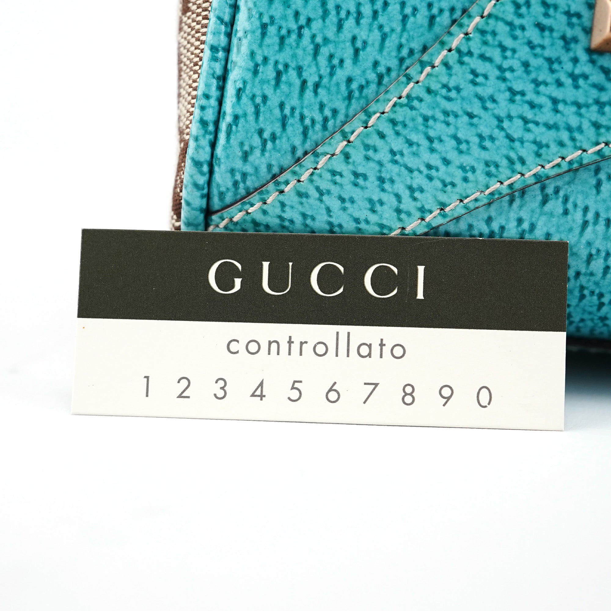 124407 Beige Turquoise GG Jackie Shoulder Bag