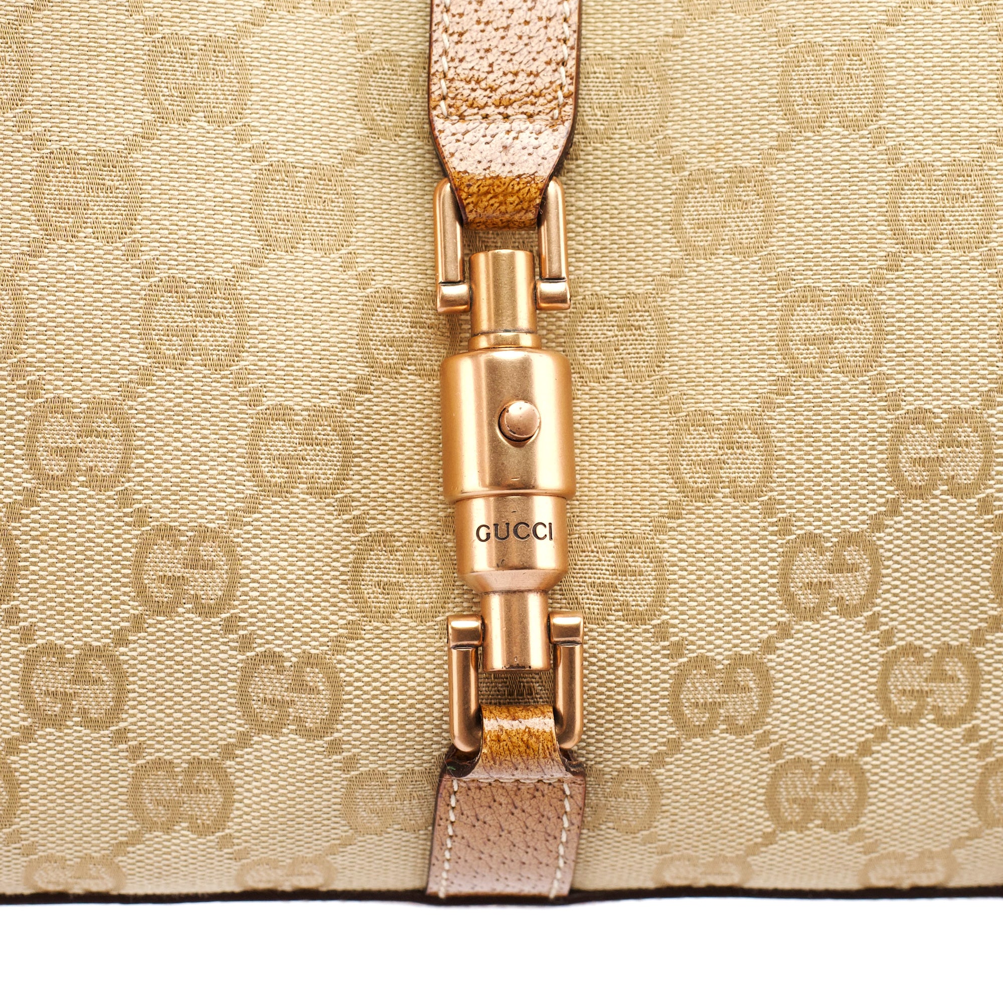 124409 Beige GG Jackie Shoulder Bag