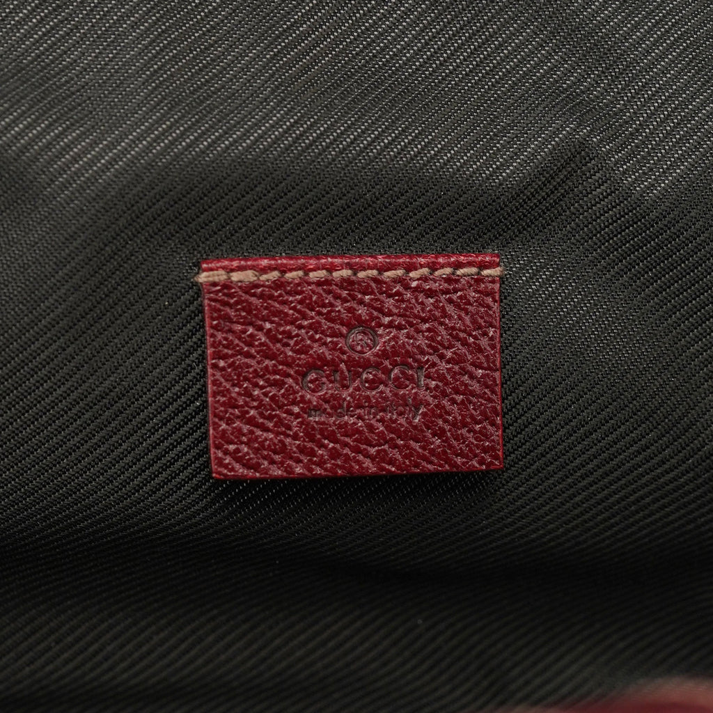 124540 Beige Burgundy GG Vanity Bag