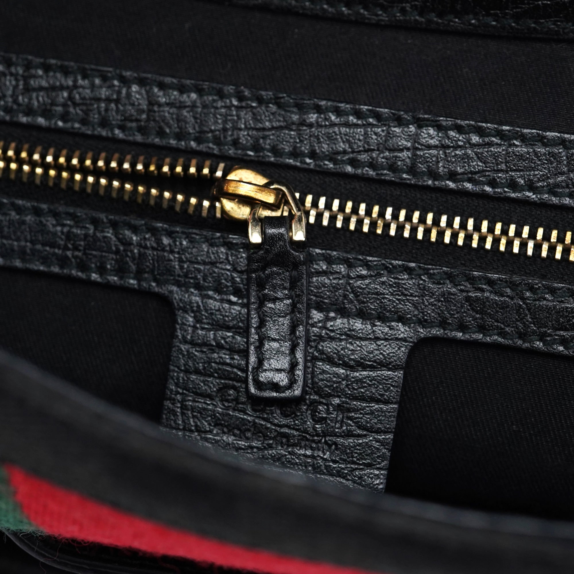 131096 Black GG Horsebit Shoulder Bag