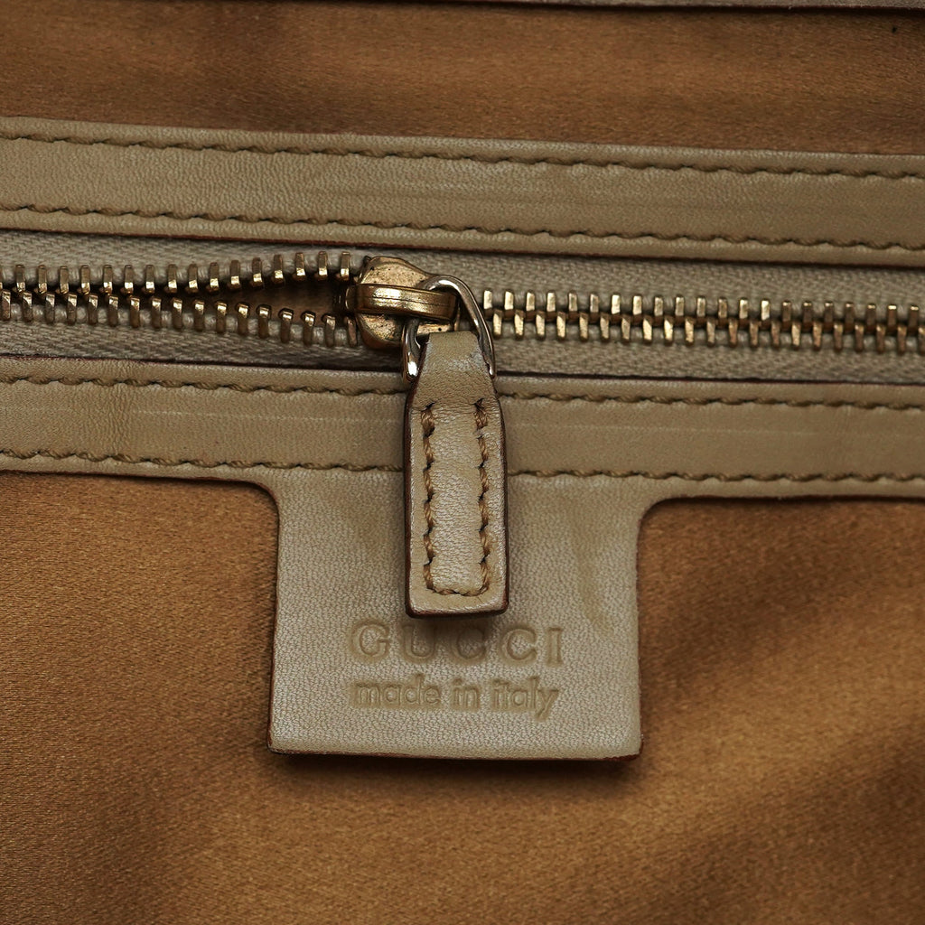 140040 Beige Canvas Sequin Jackie Shoulder Bag