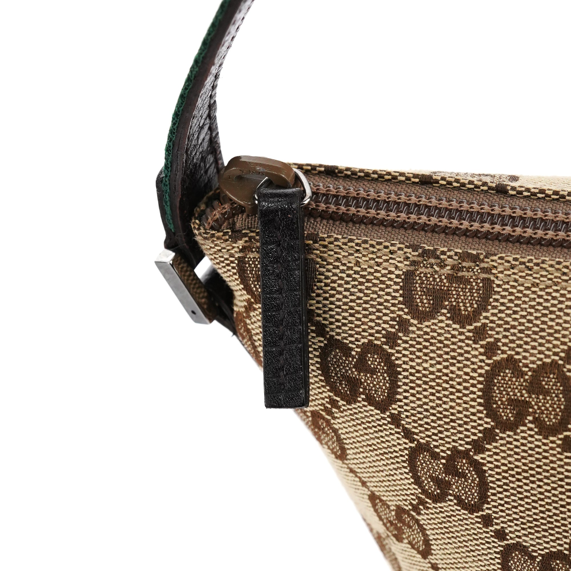 141809 Beige Brown GG Boat Pochette