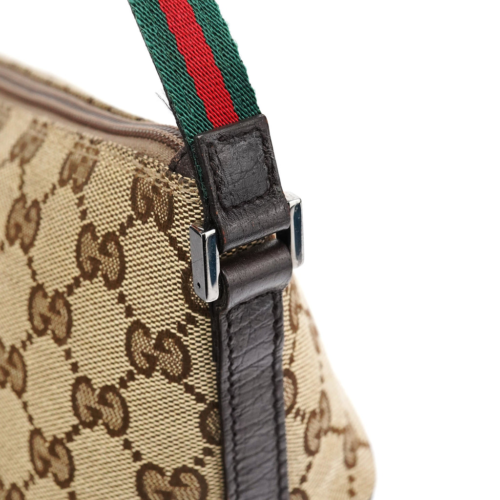 141809 Beige Brown GG Boat Pochette