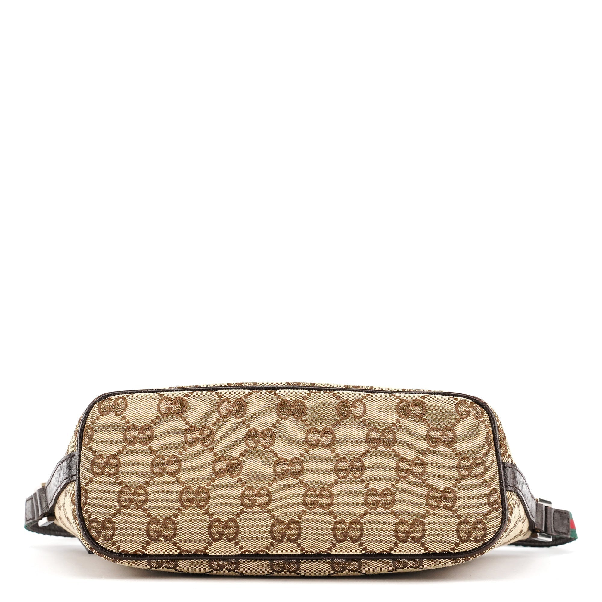 141809 Beige Brown GG Boat Pochette