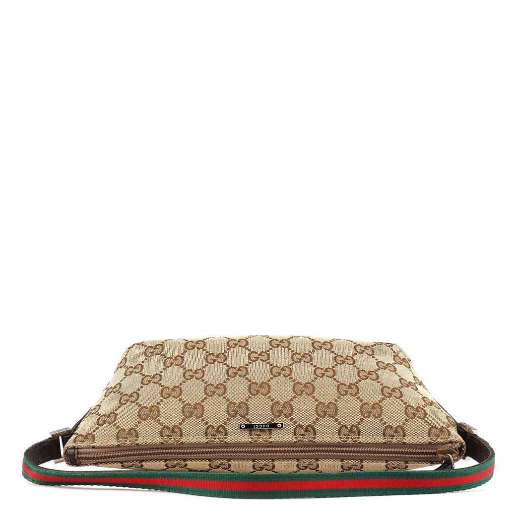 141809 Beige Brown GG Boat Pochette