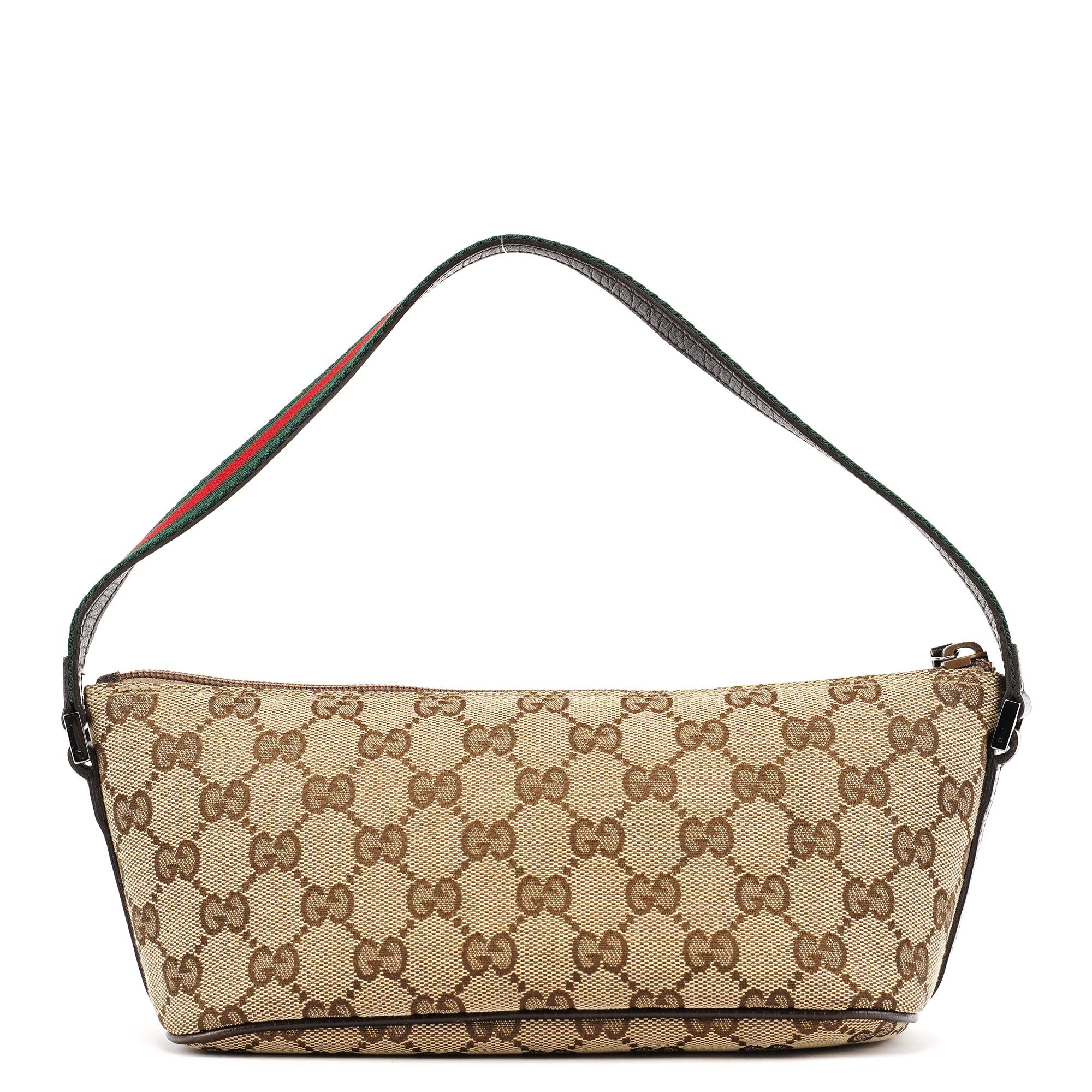 141809 Beige Brown GG Boat Pochette