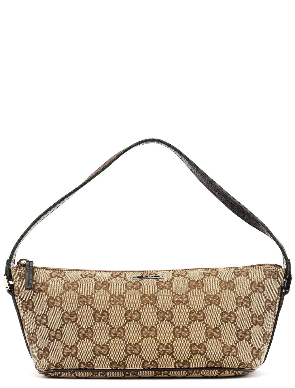 141809 Beige Brown GG Boat Pochette