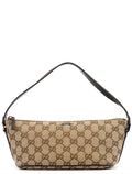 141809 Beige Brown GG Boat Pochette