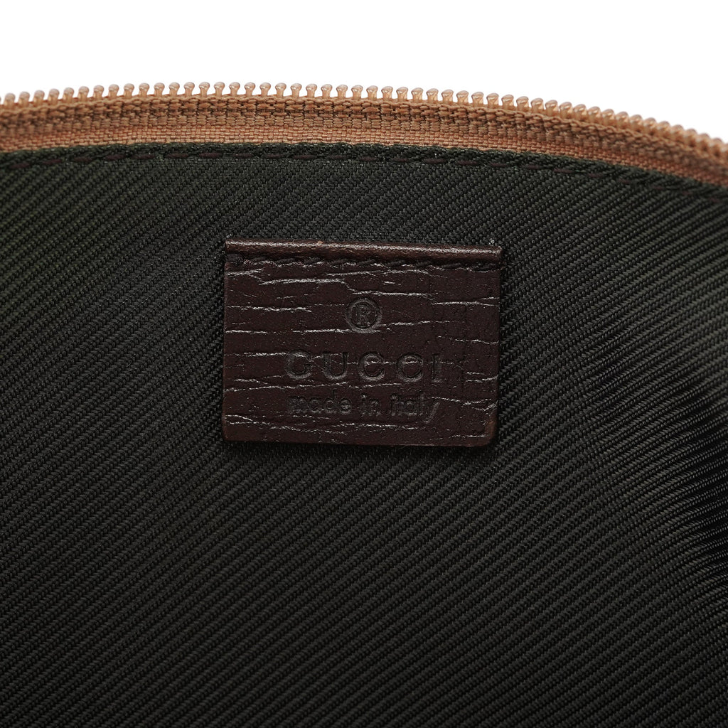 141809 Beige Brown GG Boat Pochette