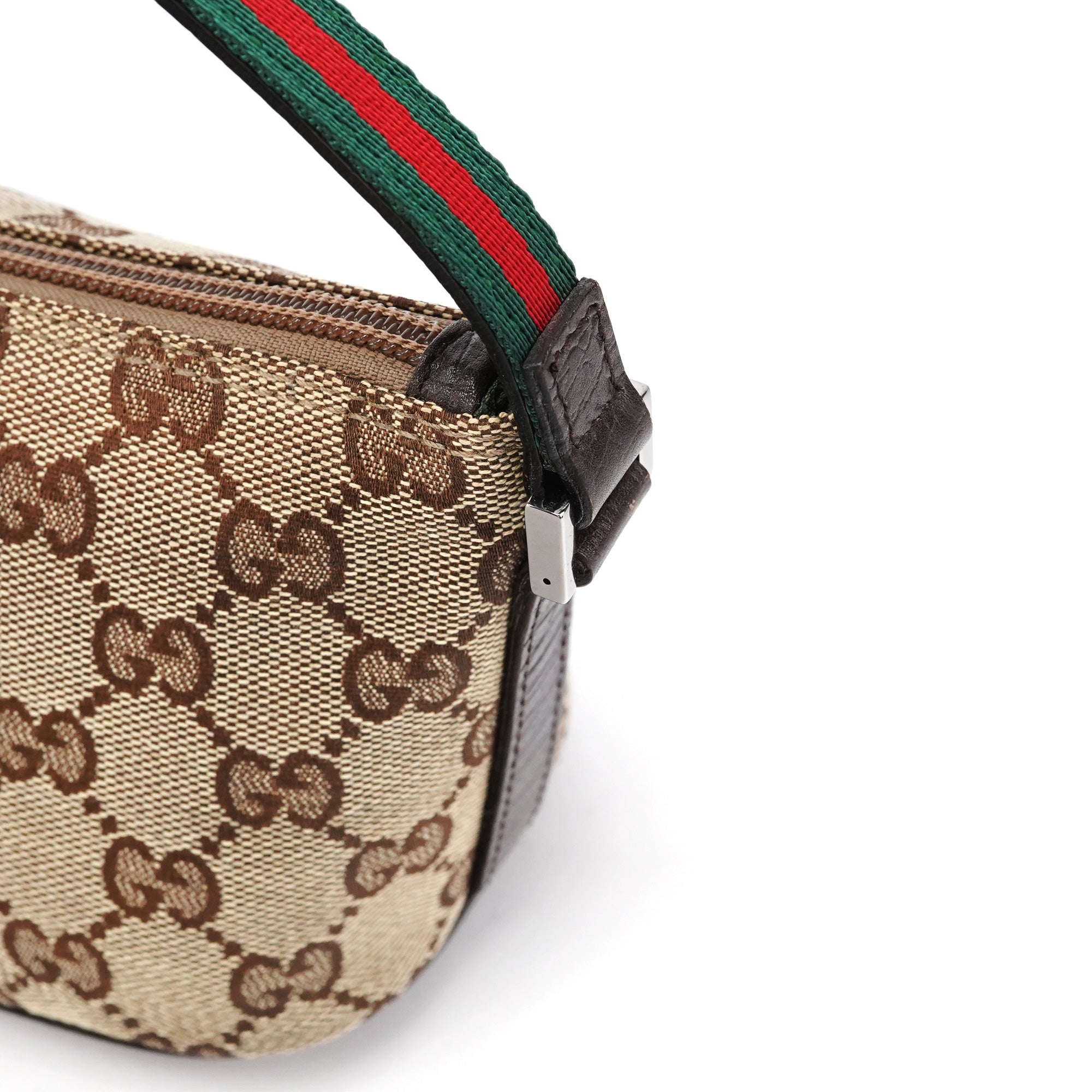 141809 Beige Brown GG Boat Pochette
