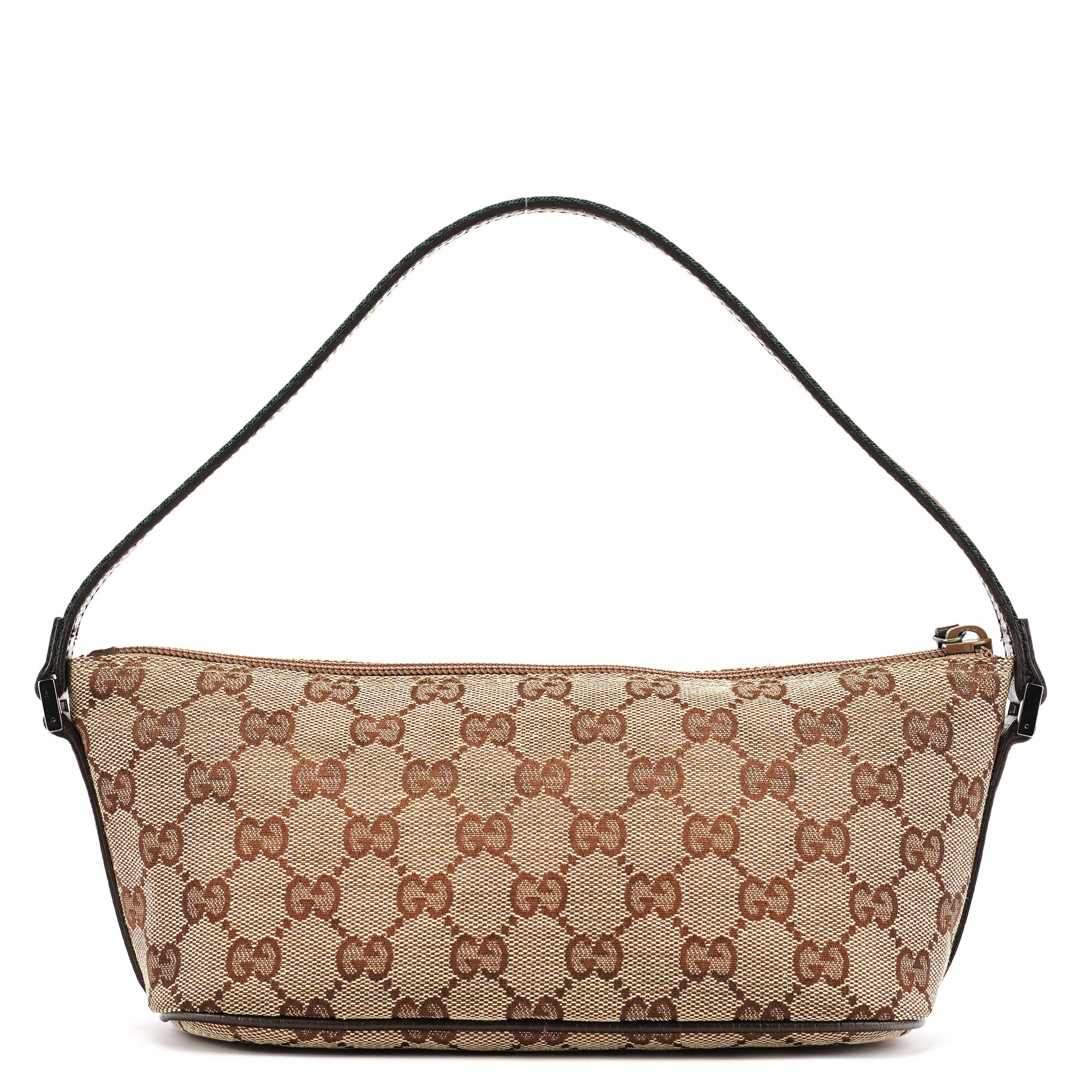 141809 Beige Brown GG Boat Pochette