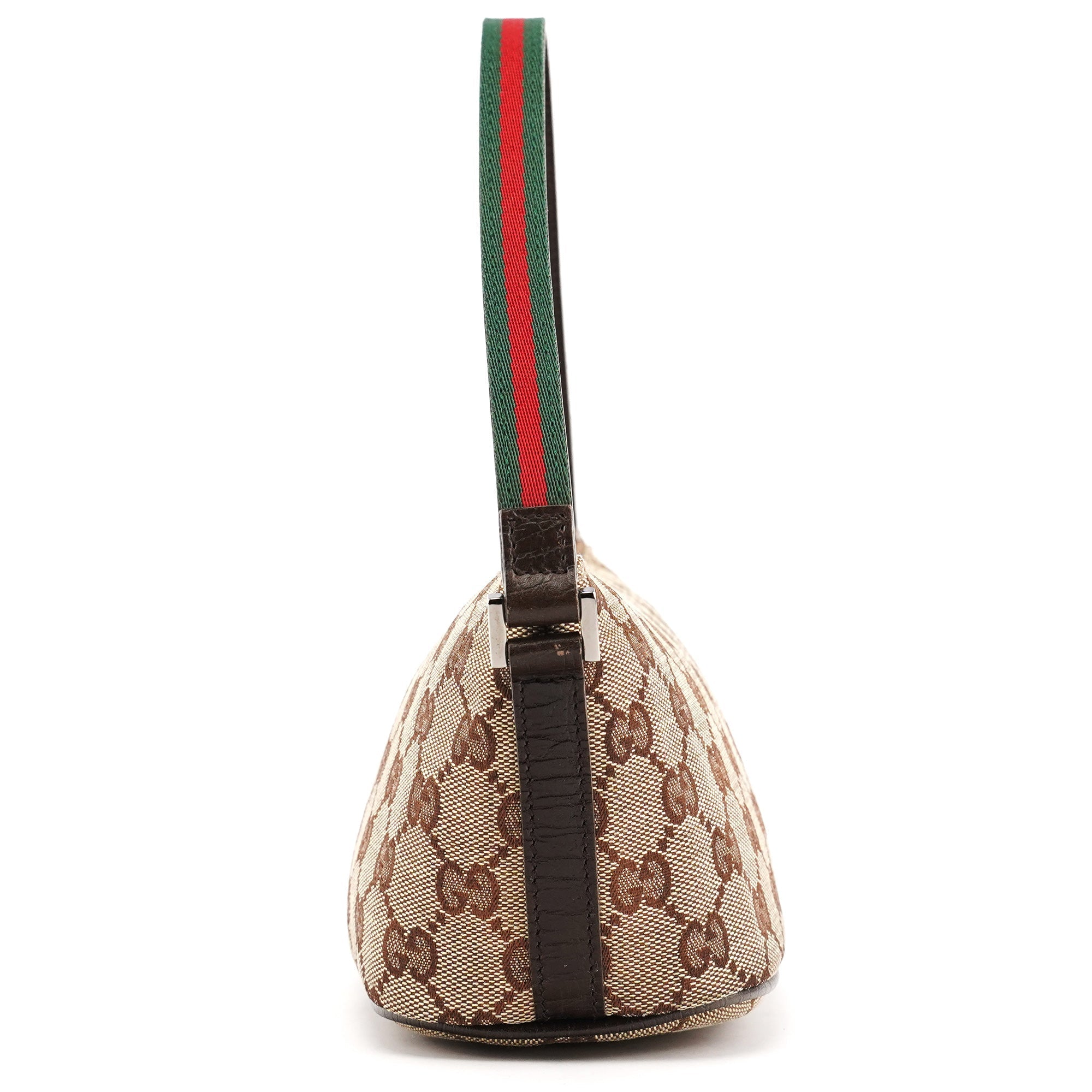 141809 Beige Brown GG Boat Pochette