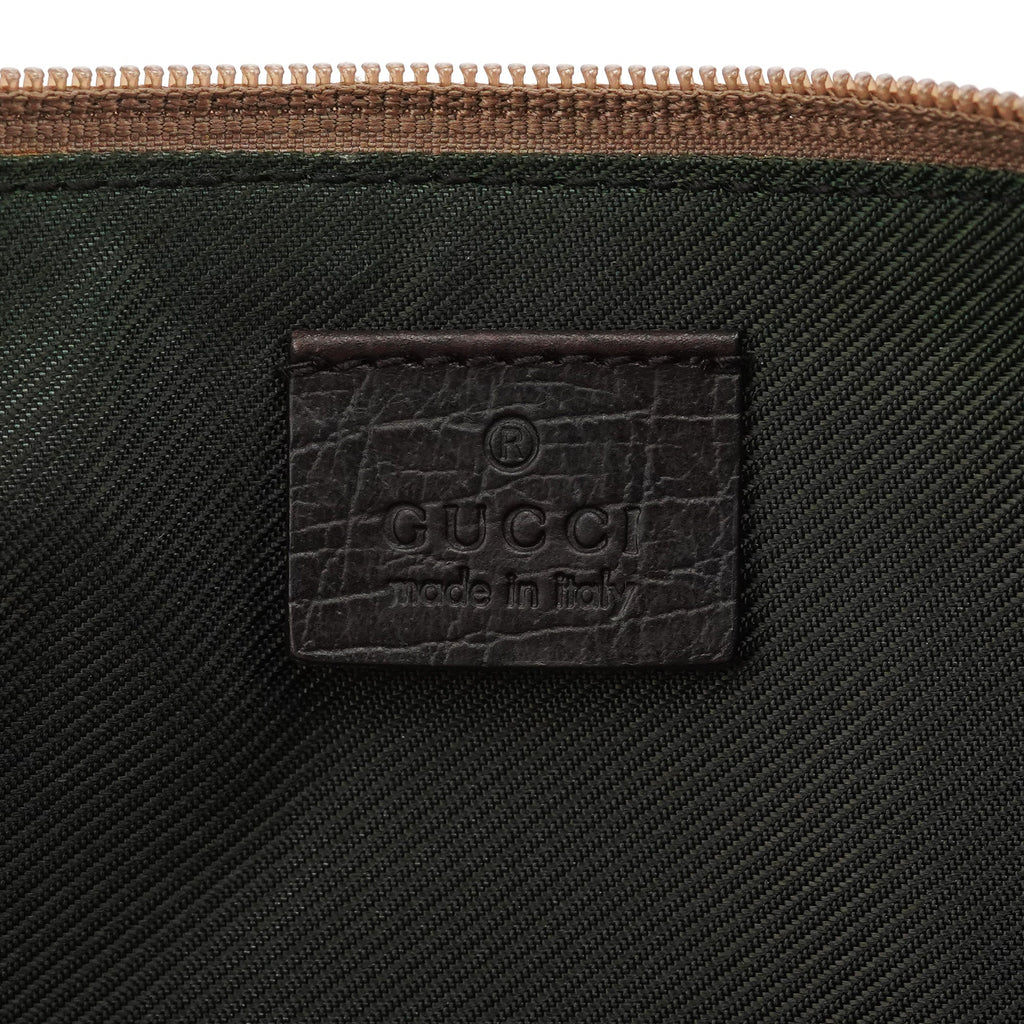 141809 Beige Brown GG Boat Pochette