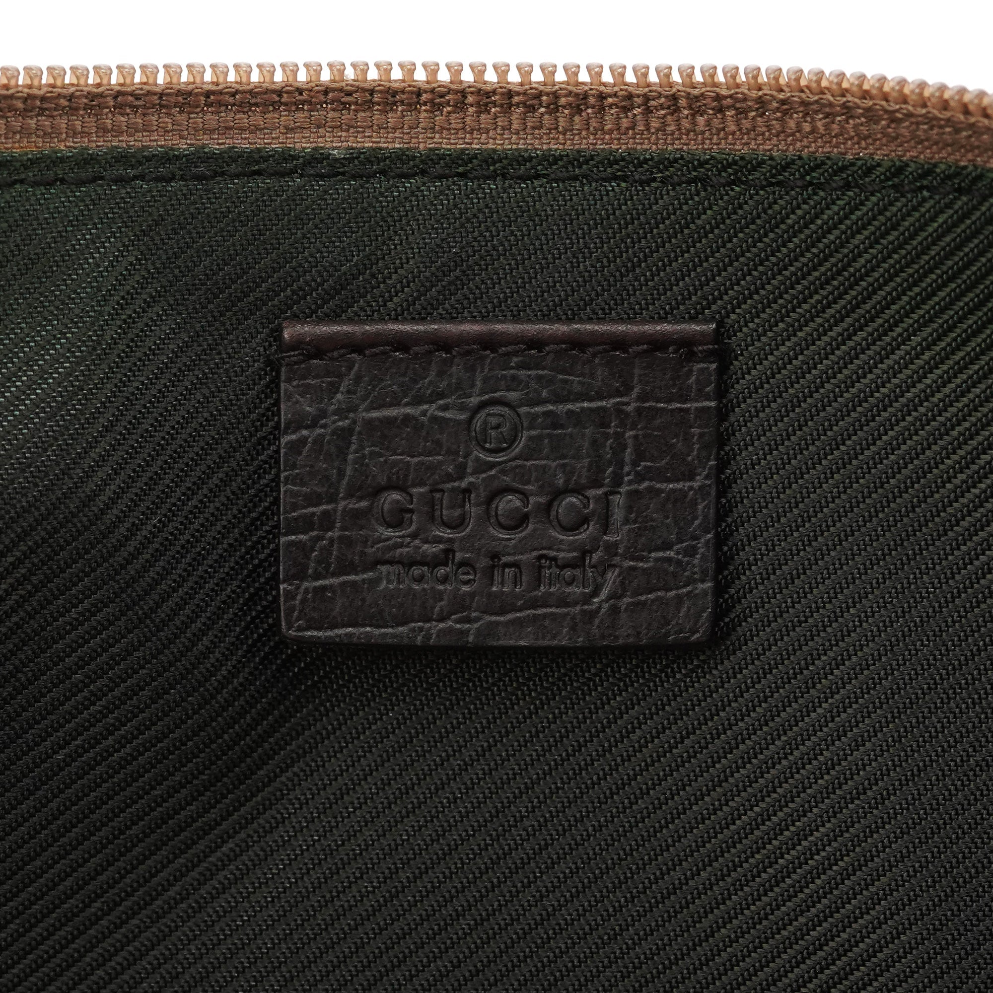 141809 Beige Brown GG Boat Pochette