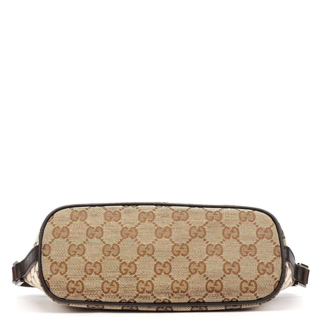 141809 Beige Brown GG Boat Pochette