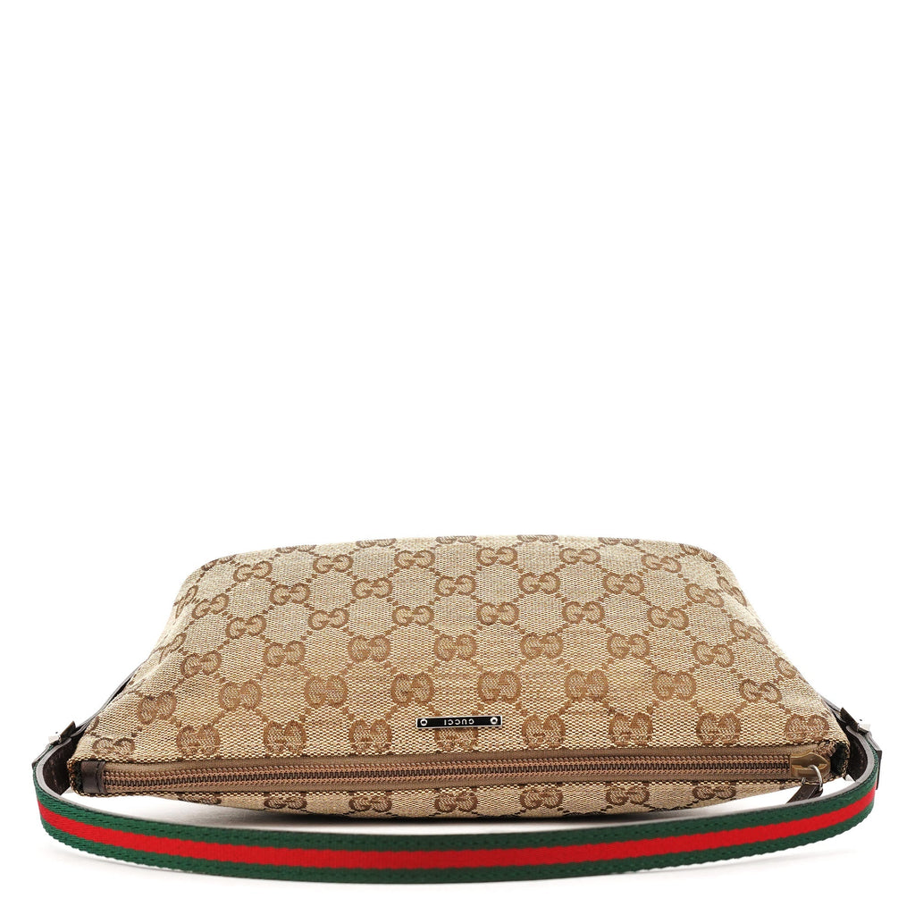 141809 Beige Brown GG Boat Pochette