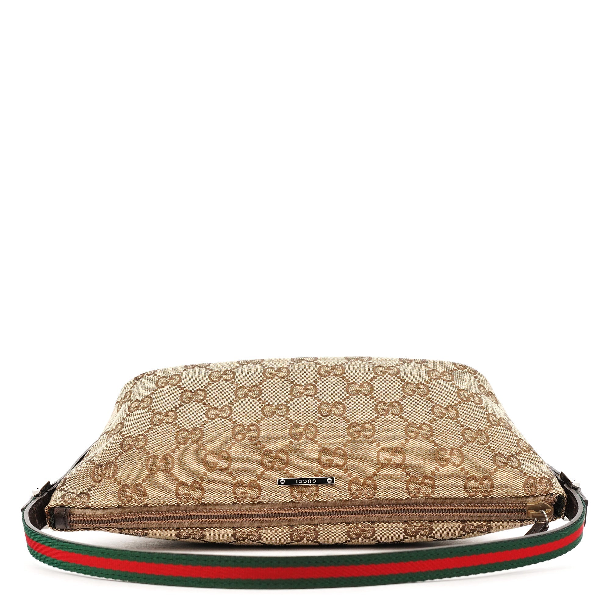 141809 Beige Brown GG Boat Pochette