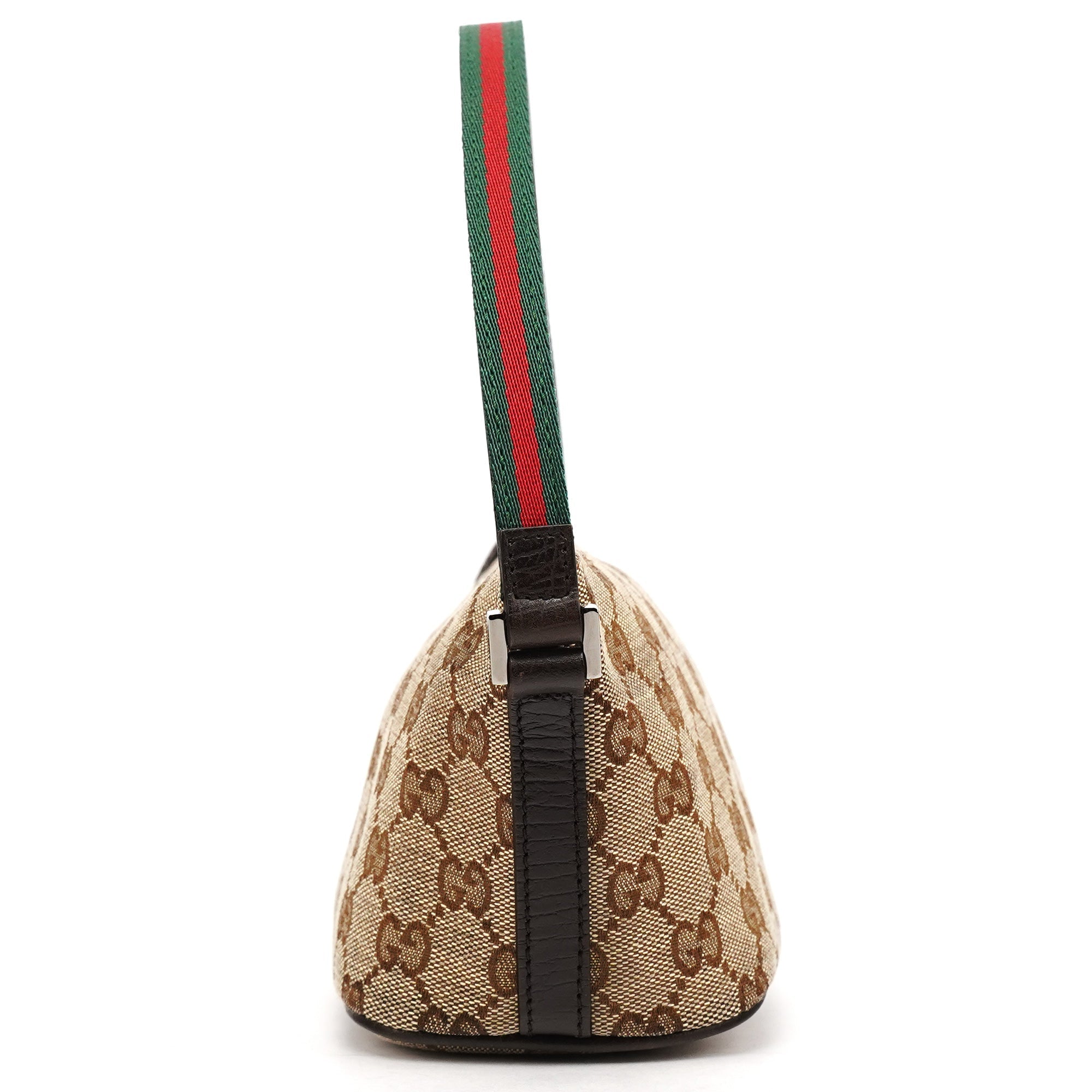 141809 Beige Brown GG Boat Pochette