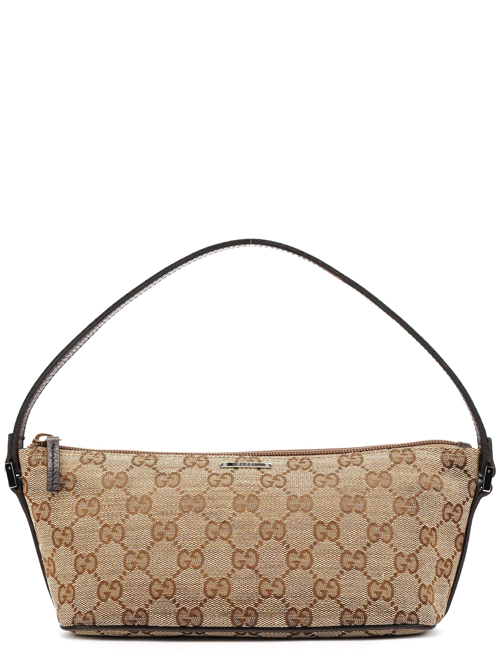 141809 Beige Brown GG Boat Pochette