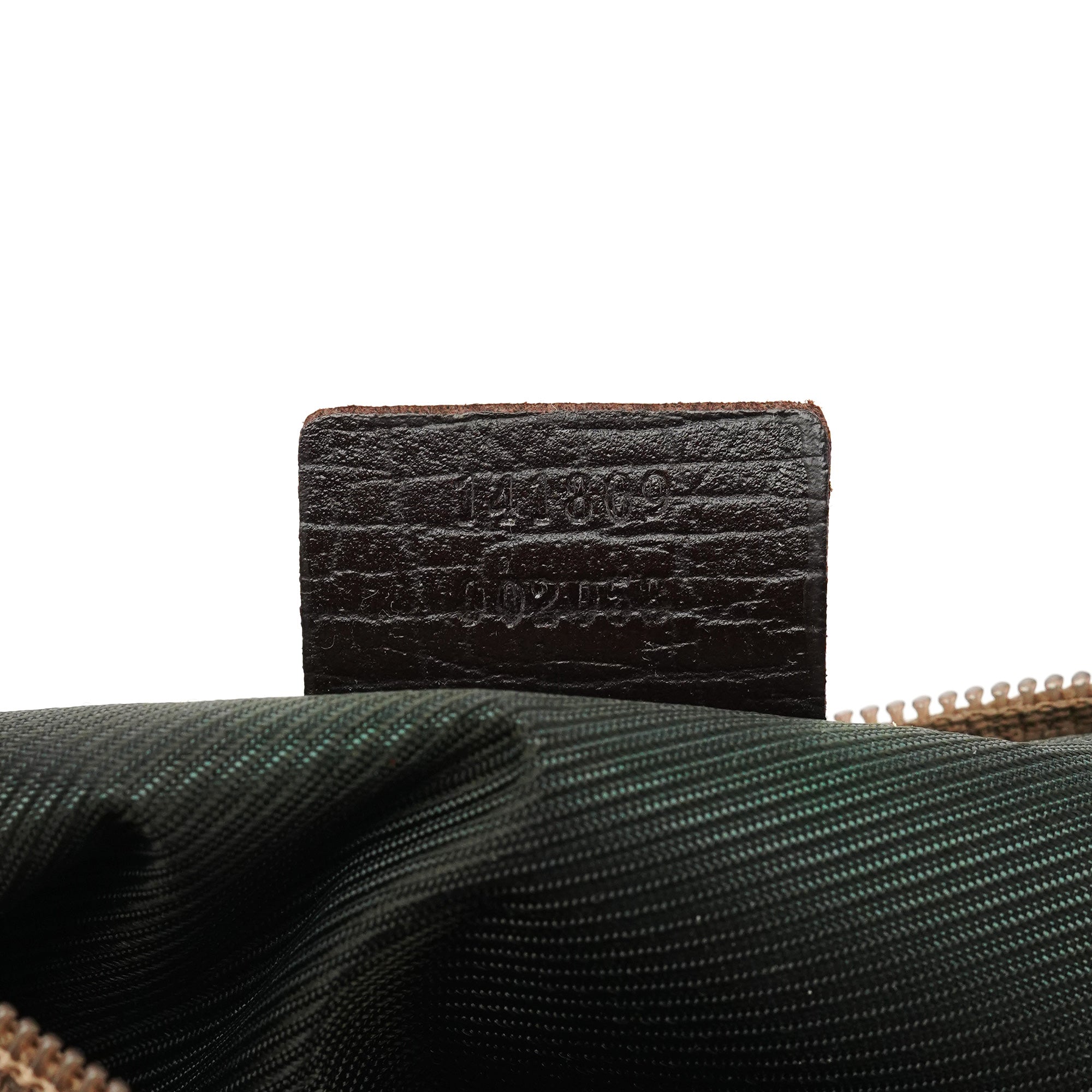 141809 Beige Brown GG Boat Pochette
