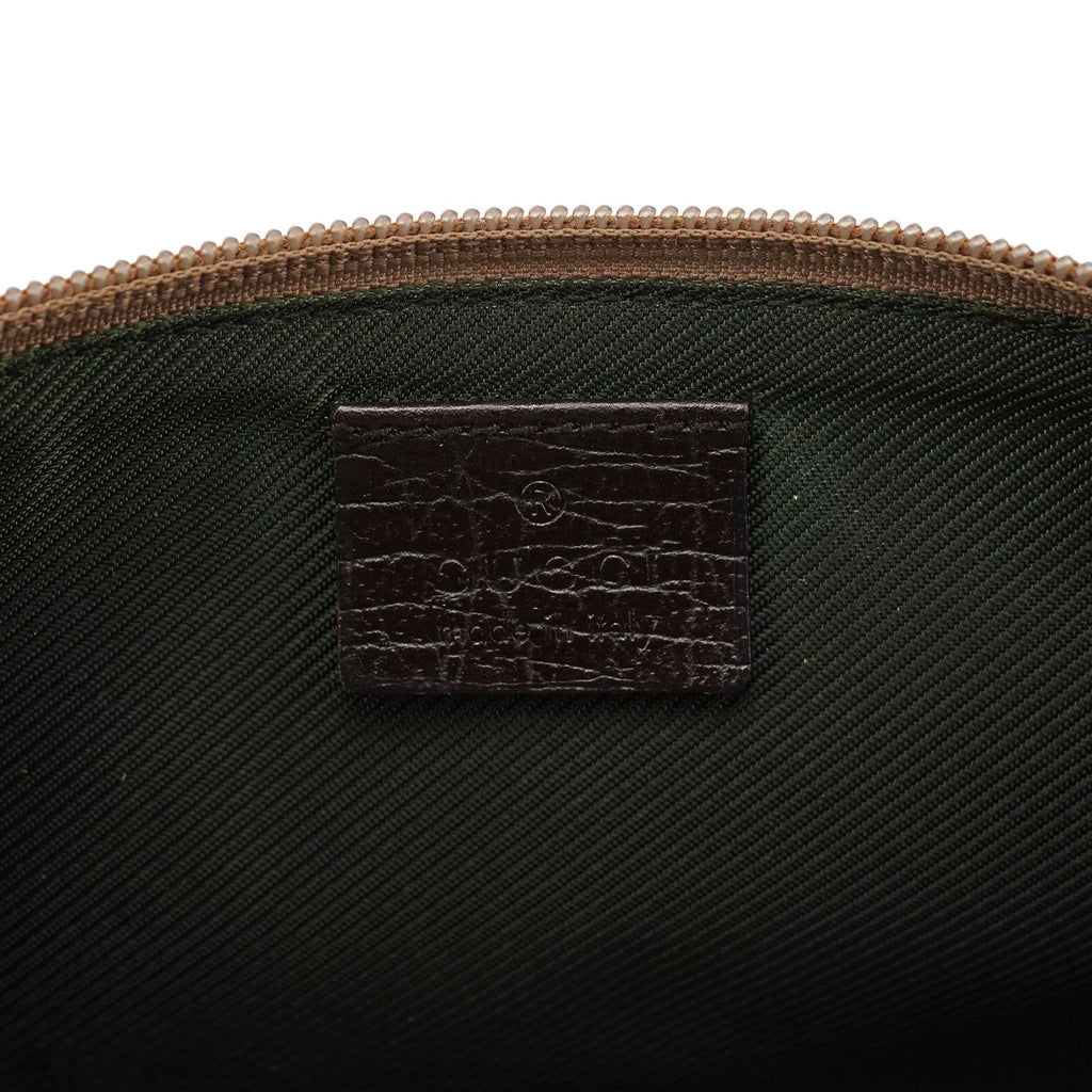 141809 Beige Brown GG Boat Pochette