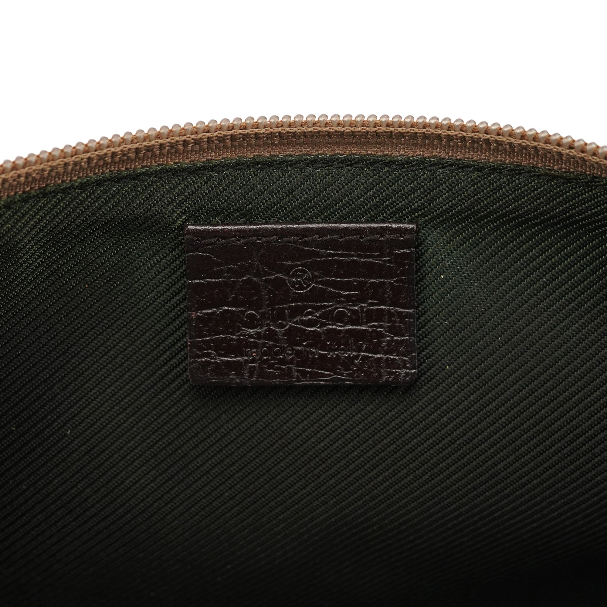 141809 Beige Brown GG Boat Pochette