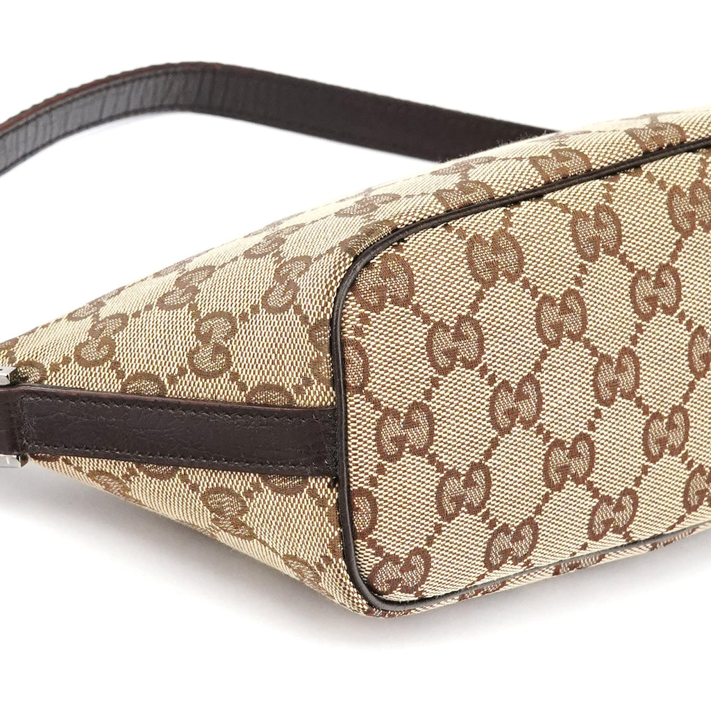 141809 Beige Brown GG Boat Pochette