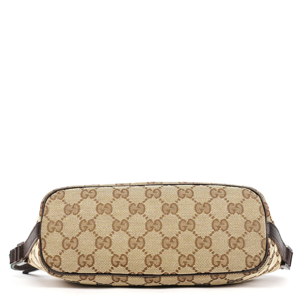 141809 Beige Brown GG Boat Pochette